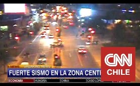 Así se sintió en vivo el terremoto en CNN Chile