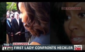 CNN exclusive: Michelle Obama confronts heckler