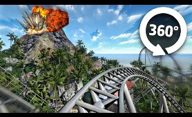 VOLCANIC Roller Coaster VR 360 Video | Virtual Reality Experience