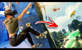 Rock Climbers Try The Climb In Virtual Reality On Oculus Quest