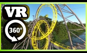 360 Video VR Roller Coaster Ride | Bush Gardens Williamsburg 4K
