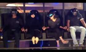 4seats 4K 9d vr virtual reality roller coaster rides hanging flight simulator