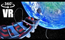 Virtual Reality Roller Coaster in Space 360 video