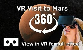 360 Video - Visit to Mars Space Video in 4K for Virtual Reality