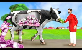 जादुई पैसा बनाने वाली गाय Magical Money Making Cow Comedy Video  Hindi Kahaniya 3D Animated Stories