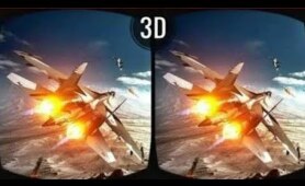Epic Jet Mission 3D Video VR Box Split Screen