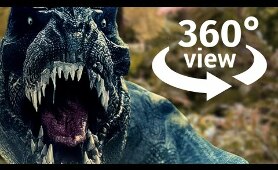Jurassic Park T-Rex OUTBREAK in Virtual Reality 360 Video VR