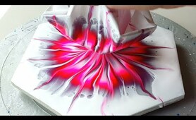 (713) So beautiful pink flower | Reverse dip | Easy Painting for beginners | Designer Gemma77