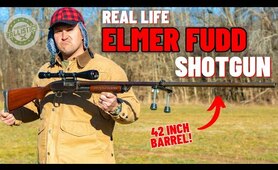 The Real Life Elmer Fudd Shotgun (42 Inch Long Barrel !!!)