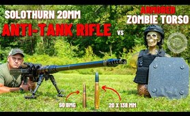 Solothurn 20mm Anti-Tank Rifle vs Armored Zombie Torso (How Lethal Is 20mm ???)